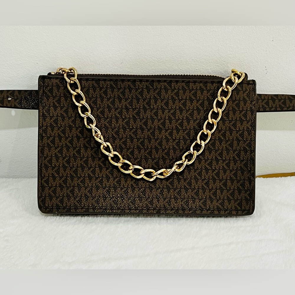 Michael Kors logo chain belt bag/ fanny pack